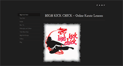 Desktop Screenshot of highkickchick.com