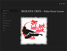 Tablet Screenshot of highkickchick.com